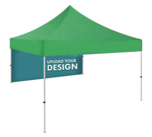 10 x 10 Pop Up Canopy Backwall, Single or Double-Sided Printing - Full Color
