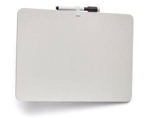 12 x 9 Write-On Lapboards w/ Markers, Dry Erase, Single Sided, Set of 24 - White