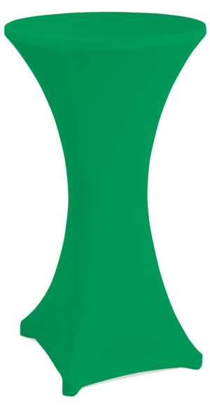 23 x 42 Round Spandex Cocktail Table Cover, Stretch Fit Design - Solid Color