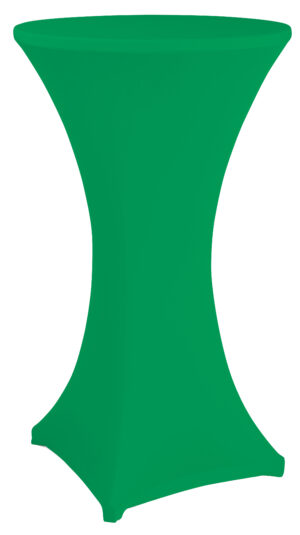 27 x 47 Round Spandex Cocktail Table Cover, Stretch Fit Design - Solid Color
