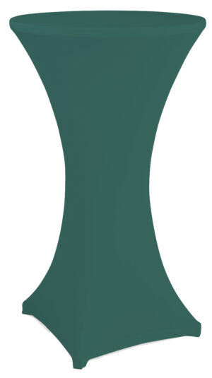 27 x 47 Round Spandex Cocktail Table Cover, Stretch Fit Design - Solid Color
