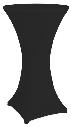 27 x 47 Round Spandex Cocktail Table Cover, Stretch Fit Design - Solid Color
