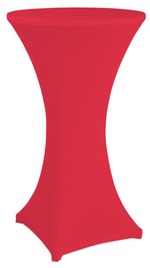 27 x 47 Round Spandex Cocktail Table Cover, Stretch Fit Design - Solid Color