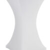 31 x 42 Round Spandex Cocktail Table Cover, Stretch Fit Design - Solid Color