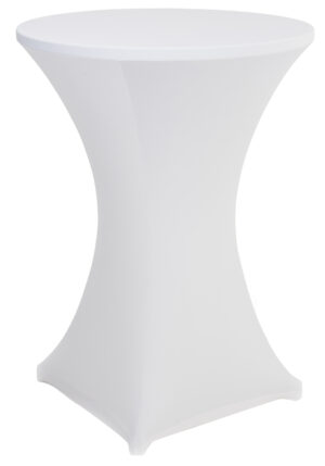 31 x 42 Round Spandex Cocktail Table Cover, Stretch Fit Design - Solid Color