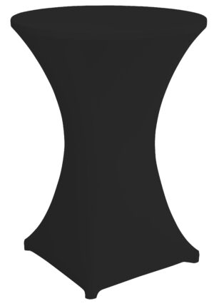 31 x 42 Round Spandex Cocktail Table Cover, Stretch Fit Design - Solid Color