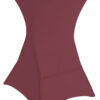31 x 43 Round Spandex Cocktail Table Cover, Stretch Fit Design - Solid Color