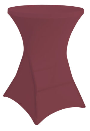 31 x 43 Round Spandex Cocktail Table Cover, Stretch Fit Design - Solid Color