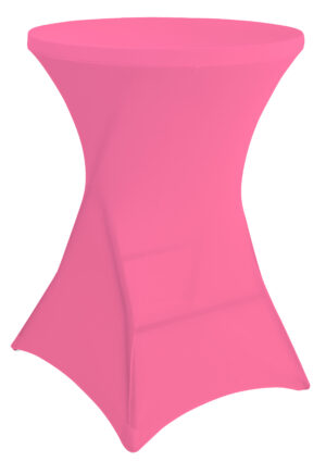 31 x 43 Round Spandex Cocktail Table Cover, Stretch Fit Design - Solid Color