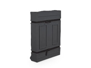 32 x 44 Storage Case with Wheels for Trade Show Exhibits - Black