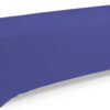 4', 6' or 8' Spandex Table Cloth, Stretch Fit Design w/ Open Back - Solid Color