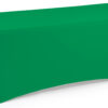 4', 6' or 8' Spandex Table Cloth, Stretch Fit Design w/ Zippered Back - Solid Color