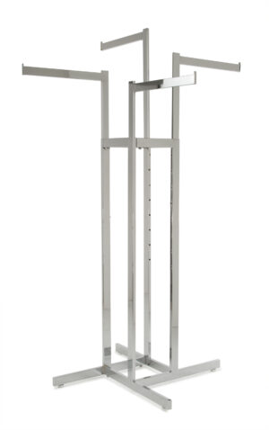 4-Way Clothing Rack with Four 16