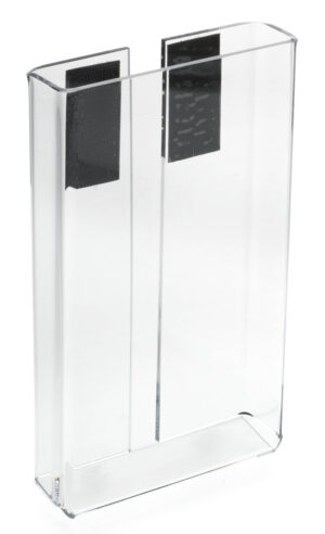 4 x 7 Brochure Holder with Hook and Loop Fasteners for Display Boards - Clear