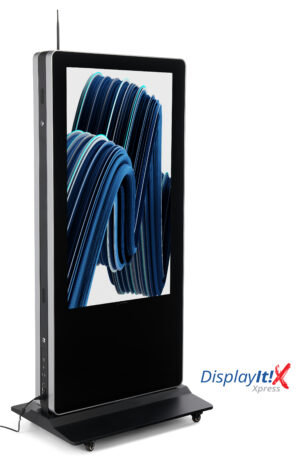 55” Double-Sided Non-Touch Poster, WiFi Enabled, Android 11 OS - Black