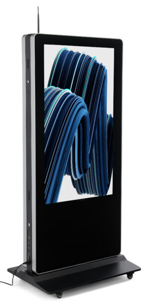 55” Double-Sided Non-Touch Poster, WiFi Enabled, Android 11 OS - Black