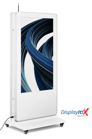 55” Double-Sided Non-Touch Poster, WiFi Enabled, Android 11 OS - Black