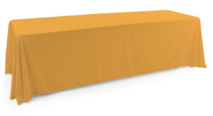 6' or 8' Polyester Table Cloth, Closed Back - Solid Color