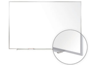 60 x 48 Write-On Board, Wall Mount, Dry Erase, Magnetic, Utensil Tray – White