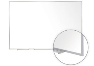 60 x 48 Write-On Board, Wall Mount, Dry Erase, Magnetic, Utensil Tray – White