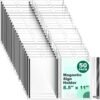 50 Pack Magnetic Sign Holder 8.5 x 11 Inch, Clear Plastic Sleeves with Strong Magnetic Strips & Adhesive Tape for Menu, Poster, Photo, Wall, Fridge, Whiteboard