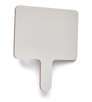 8 x 9.75 Write-On Paddle Board w/ Markers, Dry Erase, Single Sided, Set of 24 - White