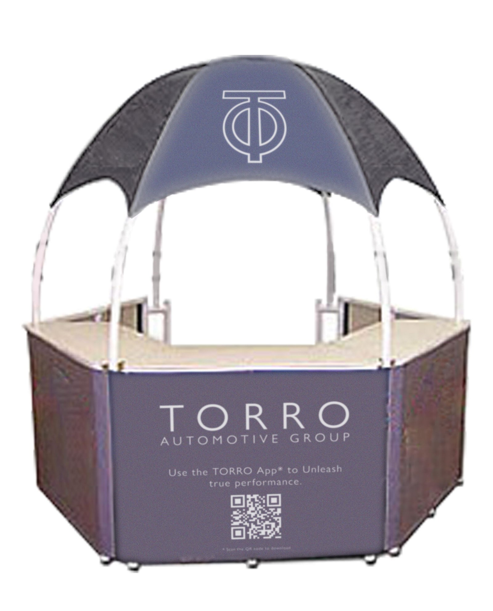 8.5' w Portable Event Booth, Includes Custom Graphics