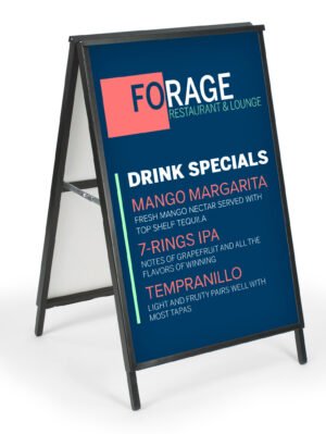 A-Frame for Poster Boards, Double-Sided, Custom Printed Posters - Multiple Sizes