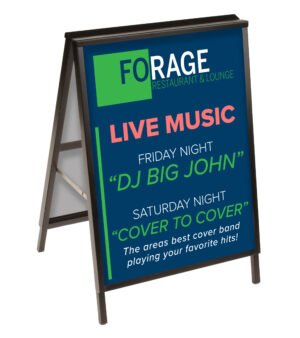 A-Frame for Poster Boards, Double-Sided, Custom Printed Posters - Multiple Sizes