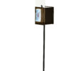 Acrylic Ballot Box w/ Lock, (2) 8.5 x 11 Sign Frames, Side Pocket u0026 Floor Stand