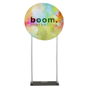 Backdrop w/ Round Frame, Double or Single-Sided Graphics - Full Color