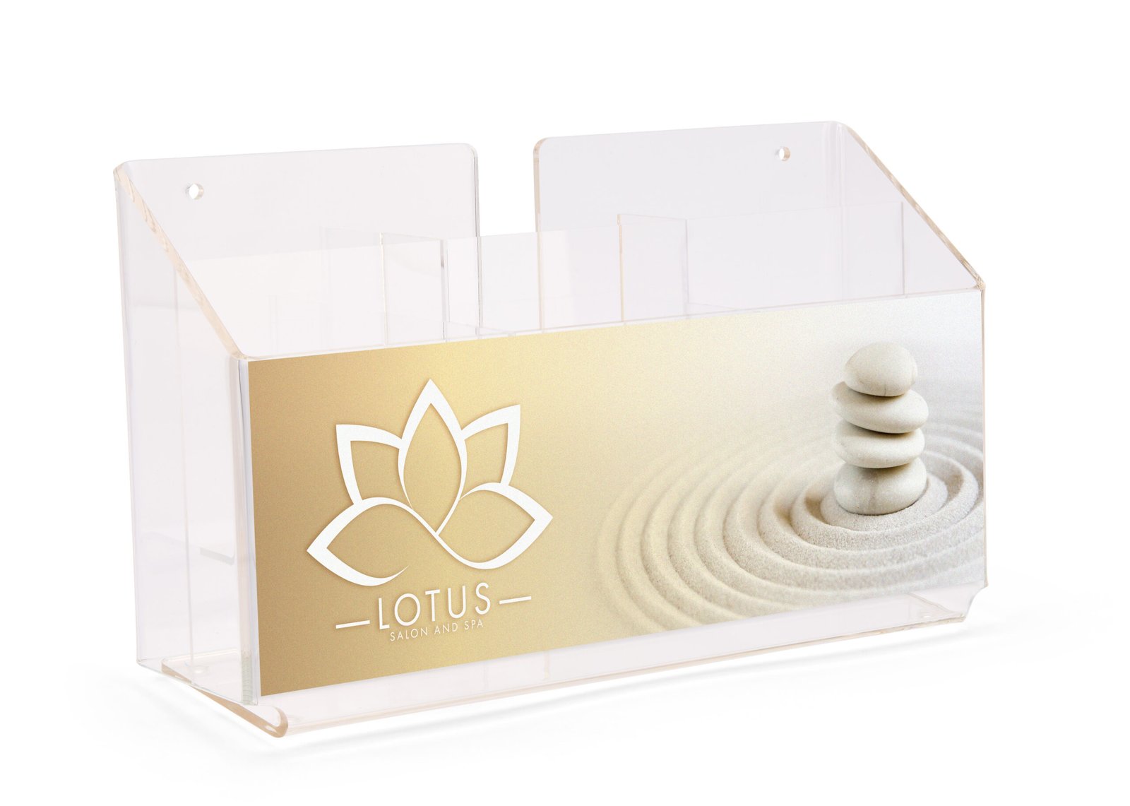 Brochure Holder, Wall or Tabletop, Custom Full Color Printing