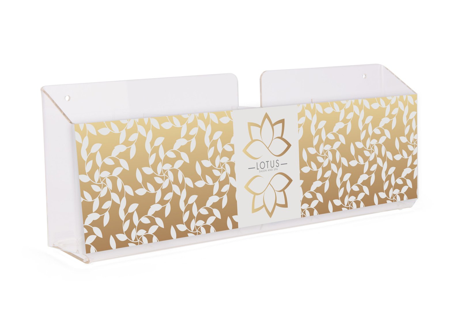 Brochure Holder, Wall or Tabletop, Custom Full Color Printing