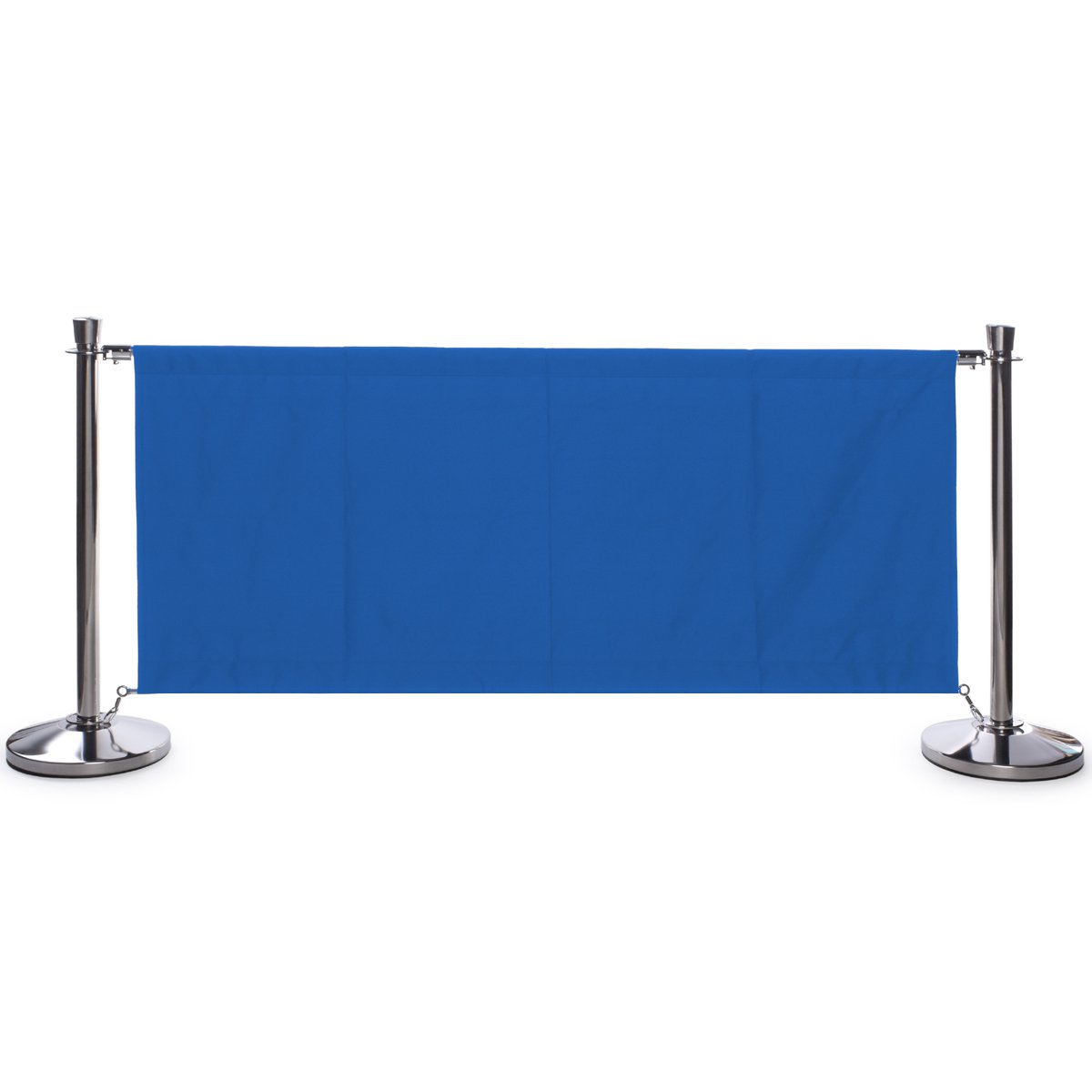 Café Barrier System w/ 15 Banners u0026 16 Stanchions - Black