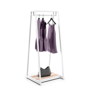 Clothing Rack with Double Sided Design, Adjustable Levelers and Steel Frame