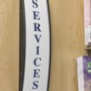 Curved Adhesive Wall Sign Holder, Snap-Out Lens