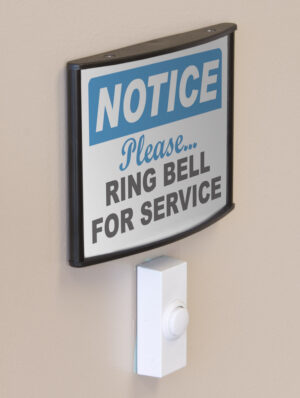 Curved Adhesive Wall Sign Holder, Snap-Out Lens