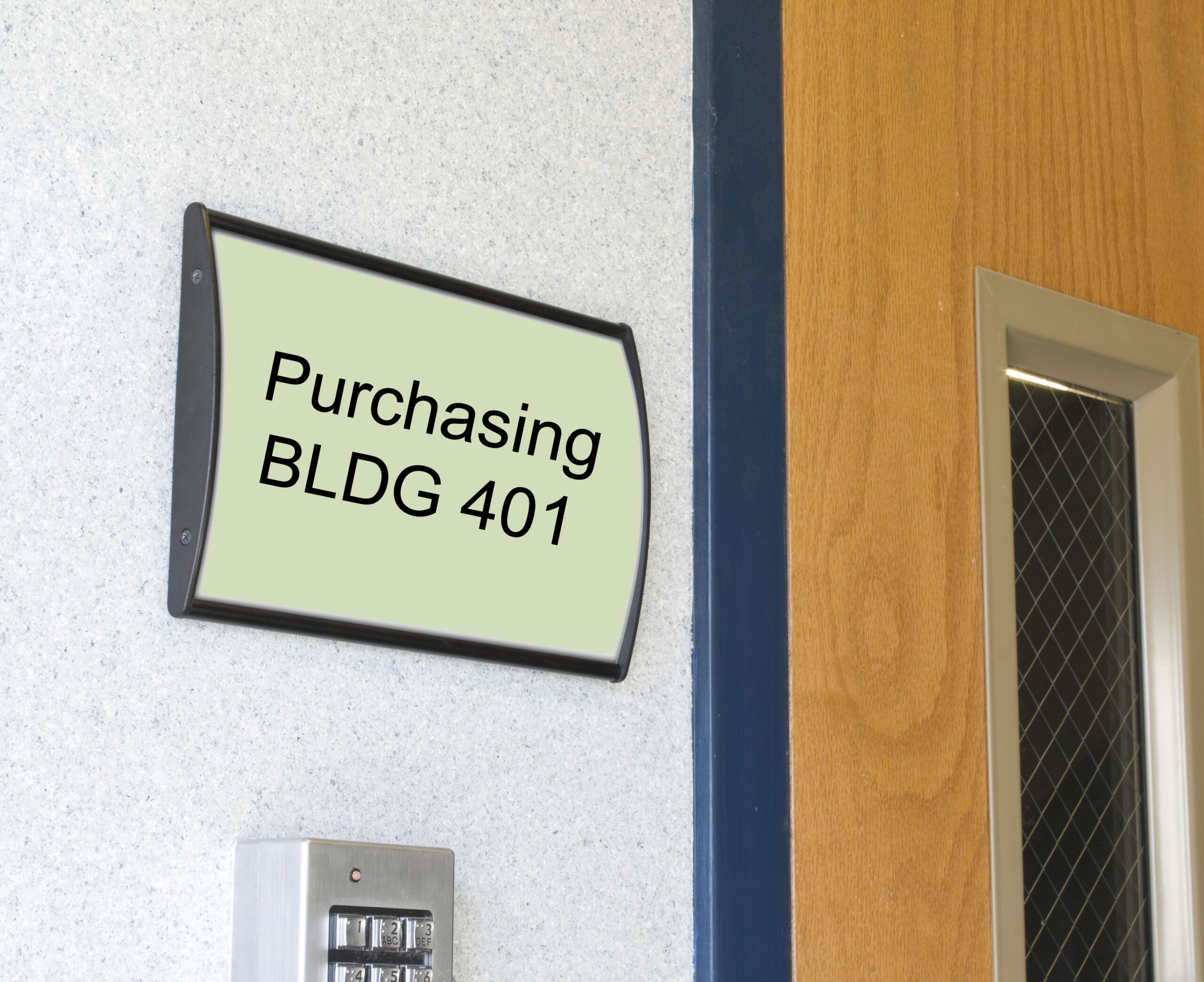 Curved Adhesive Wall Sign Holder, Snap-Out Lens