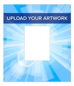 Custom Shaped Styrene Bezel Sign for Tablet Stands, Full Color Printing