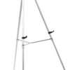 Display Easel for Floor with Clamp for Flip Charts, Adjustable Height - Black