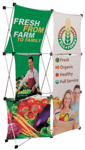 GeoMetrix 3D Pop-Up Floor Standing Display w/ 5 Custom Full-Color Panels in 2 Shapes