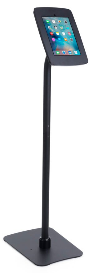 iPad Floor Stand w/ Locked Enclosure, Rotating u0026 Tilting Bracket