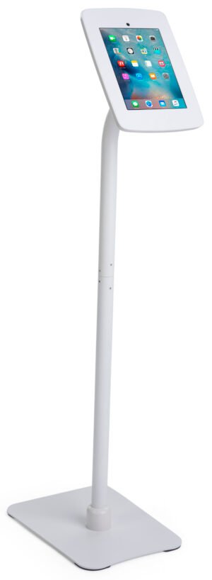 iPad Floor Stand w/ Locked Enclosure, Rotating u0026 Tilting Bracket