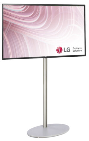 LG 50” 4K UHD UR640S Series, WiFi u0026 Bluetooth Connectivity, Round Base - Silver