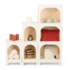 Modular Arched Display Shelf with Eco-Friendly Design, Floor Standing - White