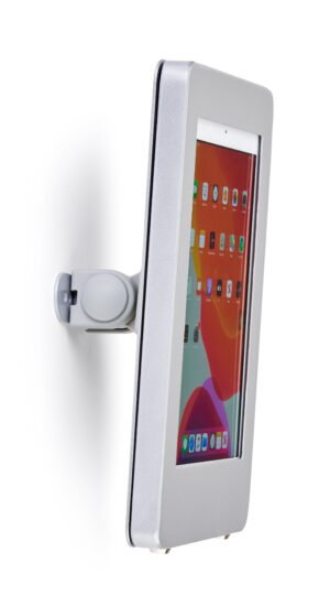 Navigator Series iPad 10.2 Wall Mount, Adjustable Enclosure w/ Lock - Black or Silver