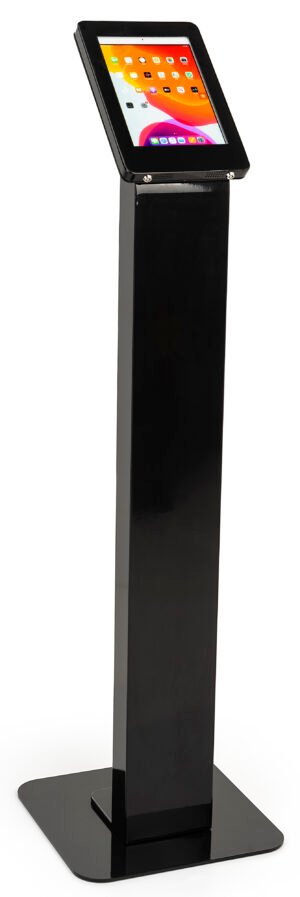 Navigator Series iPad Floor Stand w/ Locking Enclosure and Cable Management