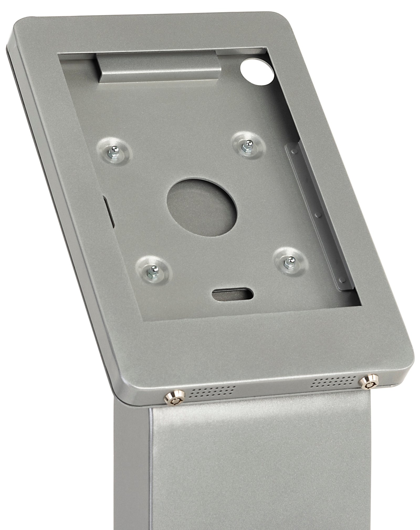 Navigator Series iPad Floor Stand w/ Locking Enclosure and Cable Management