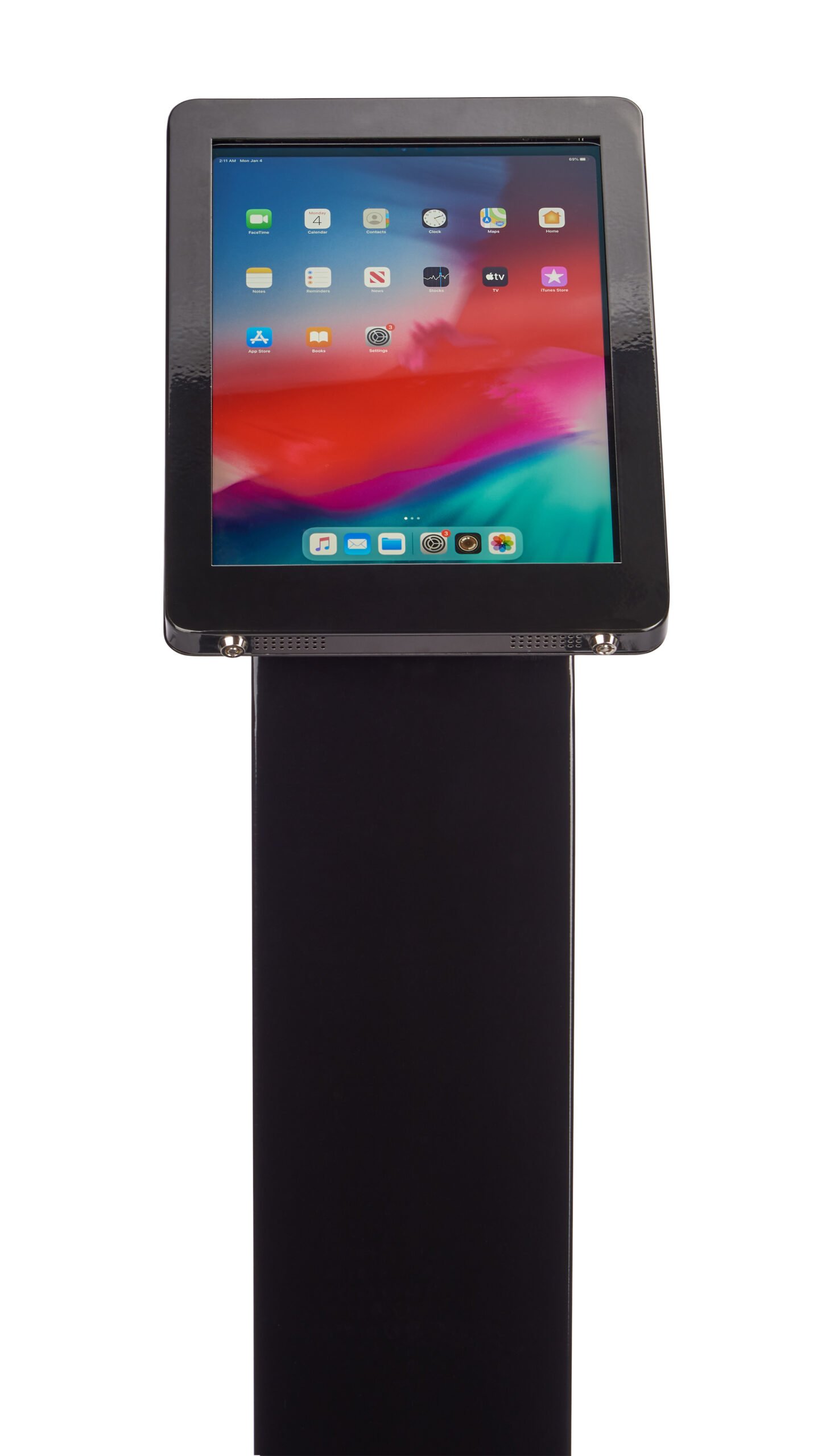 Navigator Series iPad Pro 12.9 Floor Stand w/ Cable Management - Black or Silver