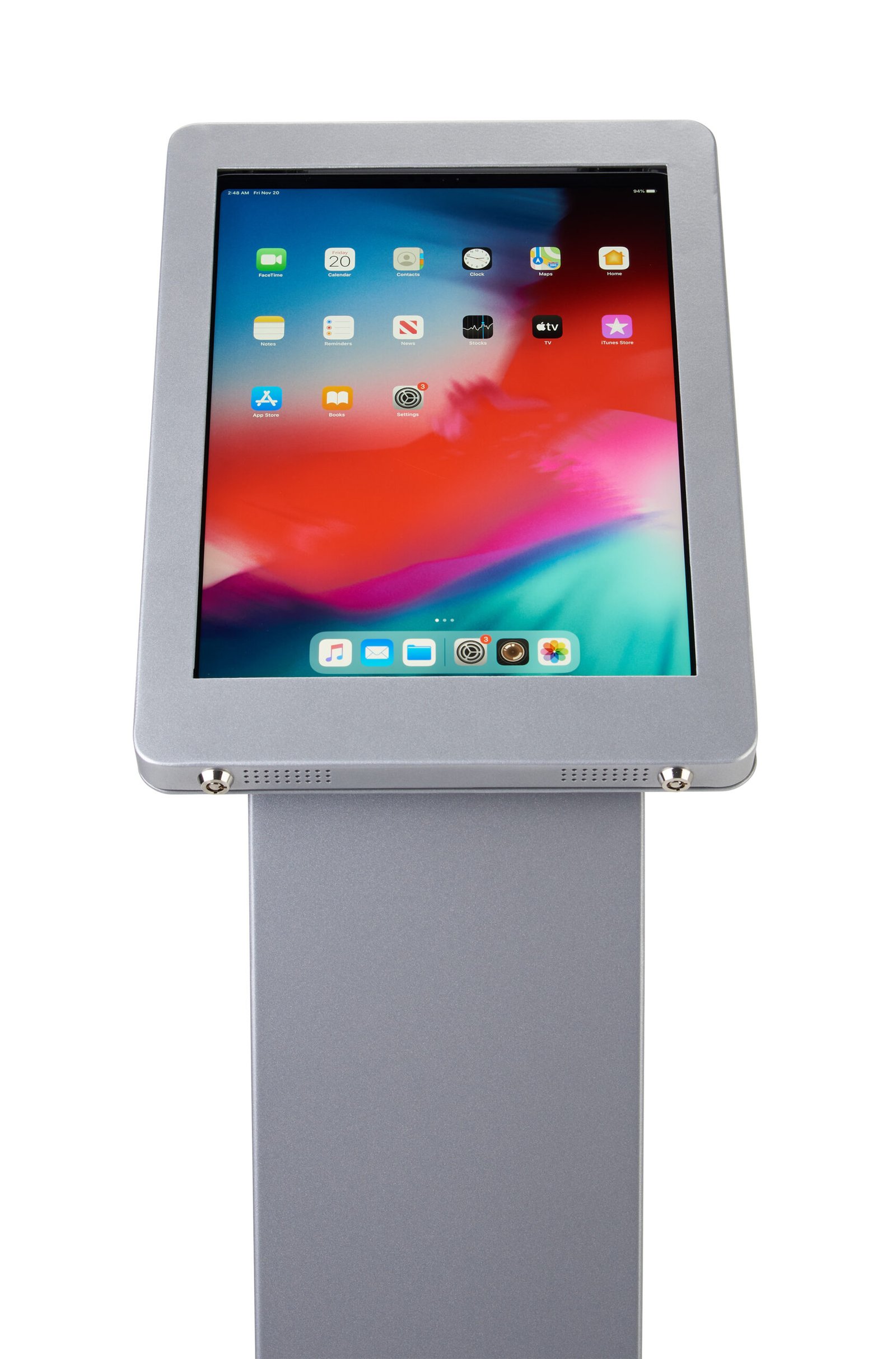 Navigator Series iPad Pro 12.9 Floor Stand w/ Cable Management - Black or Silver